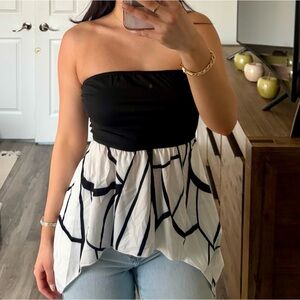 Y2K Strapless Top